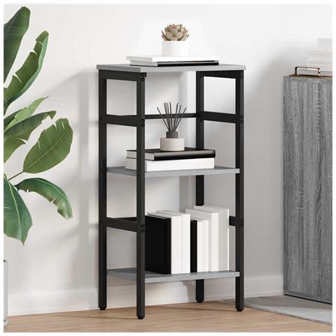 Libreria Grigio Sonoma 40 x 29,5 x 81 cm Legno multistrato - Foto 2