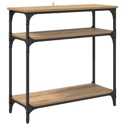 Tavolo consolle Rovere artigianale 75 x 29 x 75 cm - Foto 1
