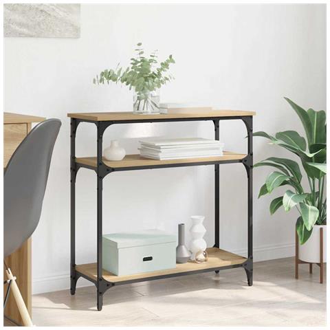Tavolo consolle Rovere artigianale 75 x 29 x 75 cm - Foto 2