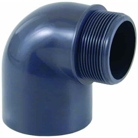 Raccordo Pvc A 90° - Manicotto Femmina/maschio 63 Mm - Pn10 - Foto 1