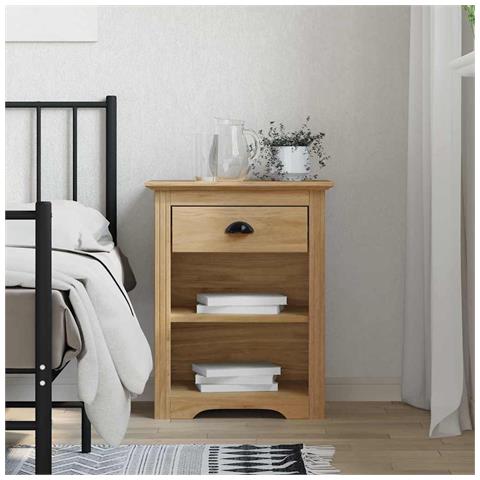 Armadio da Notte BODO Marrone miele 53 x 38,5 x 67 cm - Foto 2