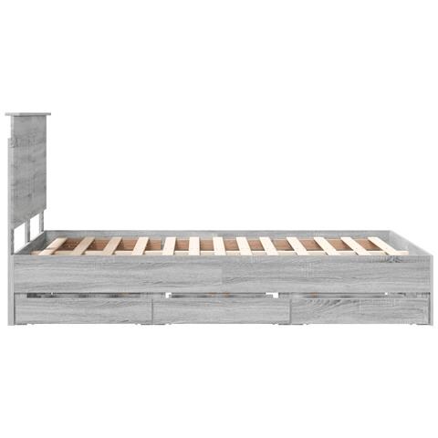 Struttura del letto con cassetto Grigio Sonoma 120 x 190 cm - Foto 9