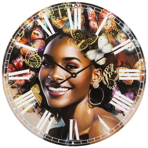 Orologio Da Parete Kourt In Mdf Multicolor - Foto 1