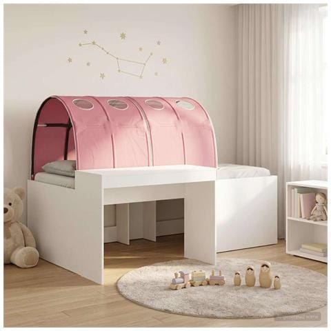 Letto con Tunnel 4 pcs Rovere Artigianale e Rosa - Foto 2