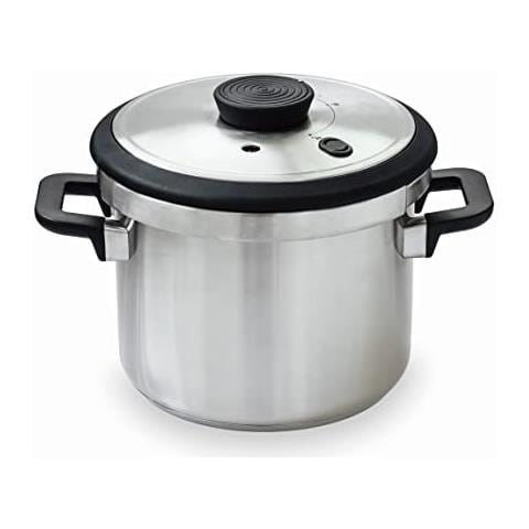 71788 - Pentola a pressione super rapida Sicuro con manici termoresistenti - Induzione - Acciaio inox 18/10 - Fondo a diffusione di calore - 8L - 22cm. - Foto 1