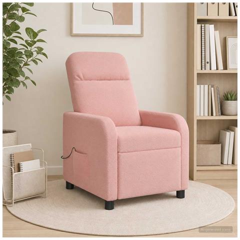 Poltrona Massaggiante Rosa Bouclé - Foto 2