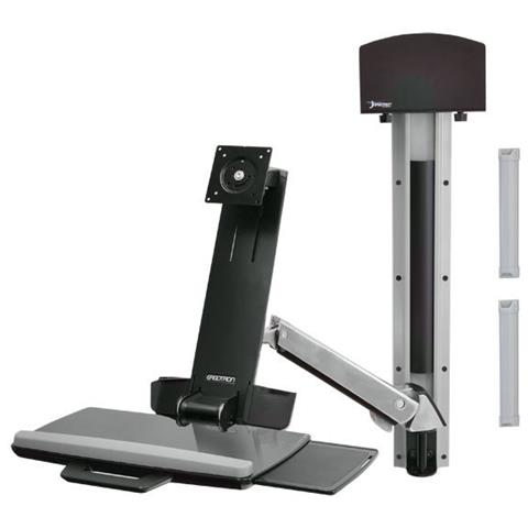 StyleView Sit-Stand Combo System With Small Black CPU Holder - Foto 1