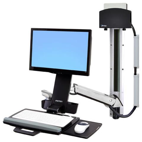 StyleView Sit-Stand Combo System With Small Black CPU Holder - Foto 6