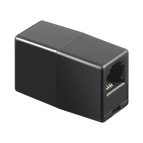 Accoppiatore Telefonico 2 Connettori Rj11 - 6P4C Femmina / Femmina Colore Nero - Foto 1