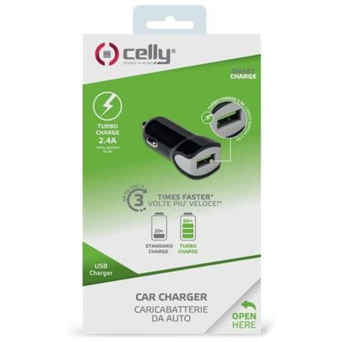 Caricabatterie da Auto USB 2.0 da 2.4A Colore Nero - Foto 4