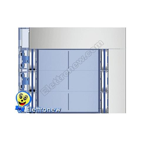 Frontale 6 Pulsanti Su Colonna Doppia Finitura Allmetal - Foto 3