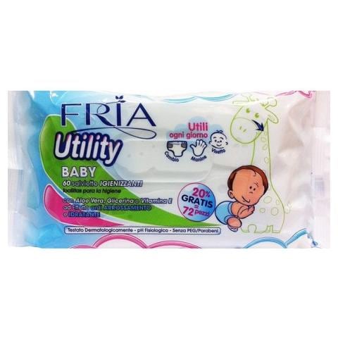 Salviette Utility Igienizzanti Baby Con Aloe Vera, Glicerina E Vitamina E X 72 - Foto 1