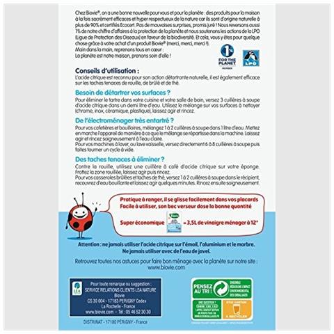 Super Anticalcare Naturale Acido Citrico 350 g - lotto Di 2 - Foto 1