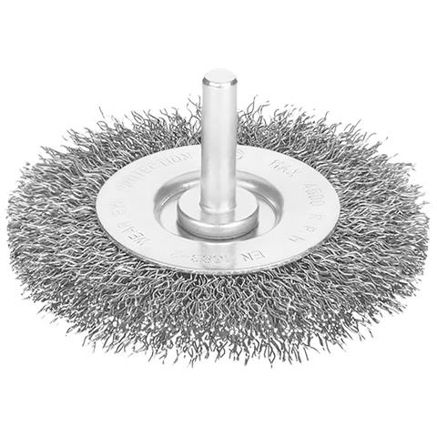 Spazzola Circolare Con Gambo - Ø Mm 100 - Spessore Fili 12 Mm - Foto 2