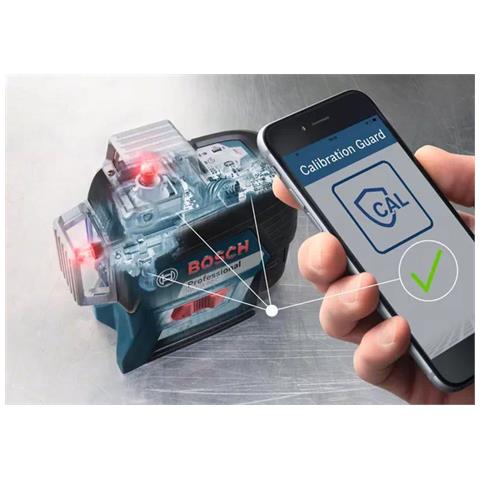 0601063R03 Professional Livella Laser GLL 3-80 C (con App, Supporto, Raggio d'Azione: Fino a 30 m, 1 Batteria, in L-BOXX), 12 V - Foto 2