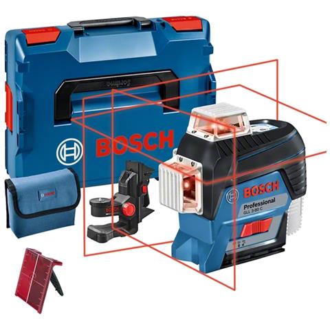 0601063R03 Professional Livella Laser GLL 3-80 C (con App, Supporto, Raggio d'Azione: Fino a 30 m, 1 Batteria, in L-BOXX), 12 V - Foto 1