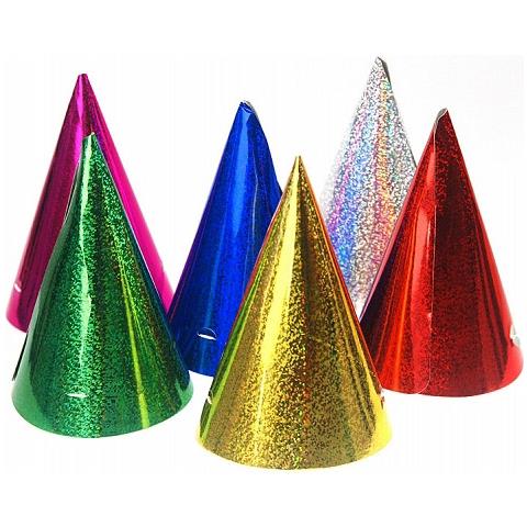Partydeco - 20 Cappelli A Punta Colorati Brillanti - Foto 1