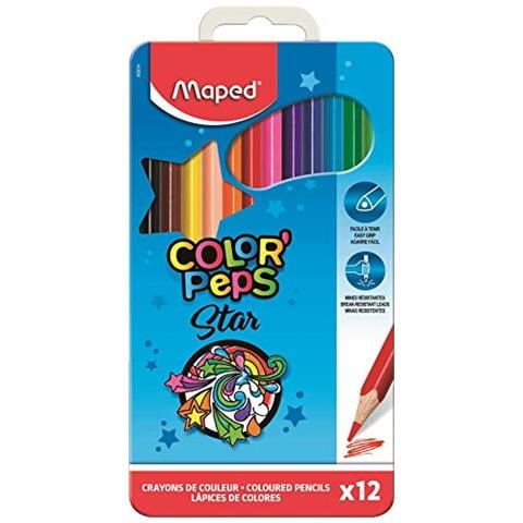 Pep Pastelli Triangolari Colori' In Sc. Metallo Da 12 Pz (mina Grande Infrangibile 2,9 Mm) - Foto 1