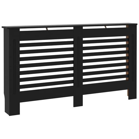 Copertura per Radiatore Nera 152x19x81,5 cm in MDF - Foto 1