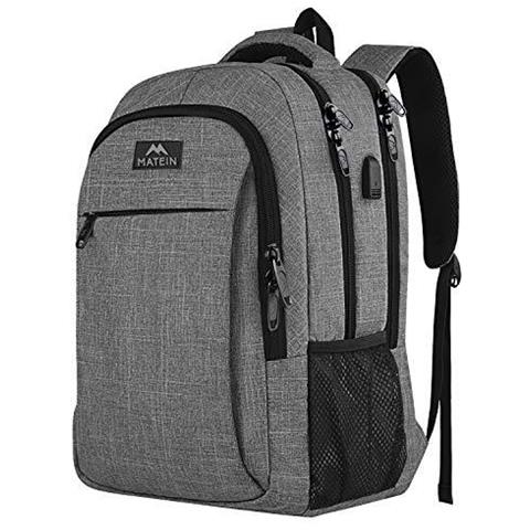 Viaggi Laptop Backpack Di Lavoro Bag Lightweight Laptop Bag Con Porta Usb Di Ricarica Anti Theft Affari Zaino Water Resistant Regalo Scuola Zaino Per Uomini E Donne Adatto 15.6 Inch Laptop-gray - Foto 1