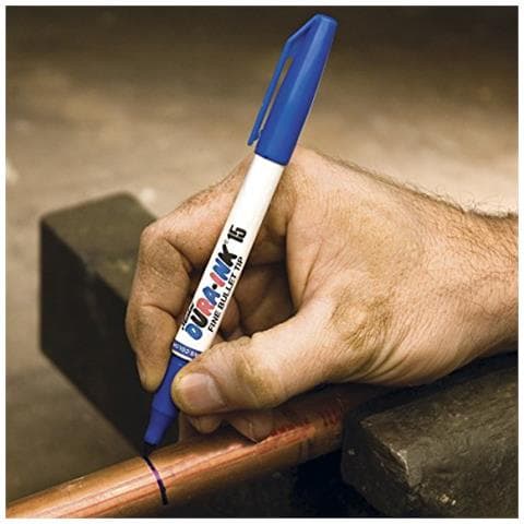 Marcatore Markal Dura-inchiostro Permanente Inchiostro Con Punta Fine Proiettile, Rosso, 12 - Foto 2