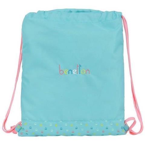 BENETTON - Zainetto Con Cordini Benetton Candy Azzurro Chiaro - ePRICE