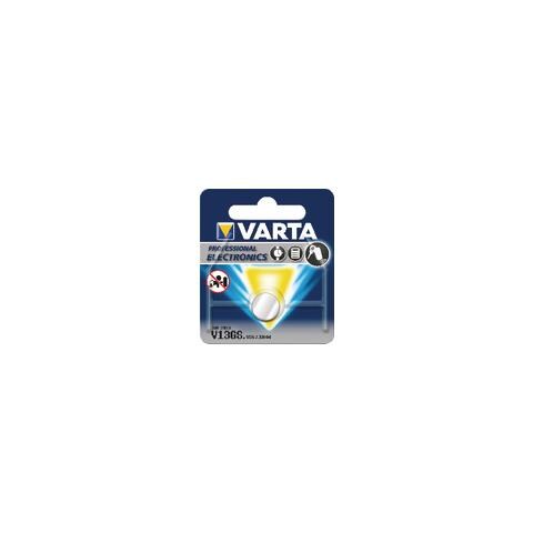 V 13 GS, Ossido d'argento (S) , Button / coin, 1,55V, 5,4 mm (0.213") , 1,16 cm, 2,3g (0.0811 oz)  - Foto 1