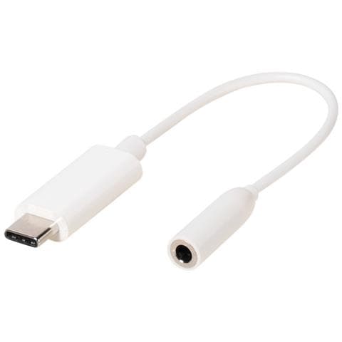 CC UC A 1 cavo audio 0,1 m 3.5mm USB Bianco - Foto 1
