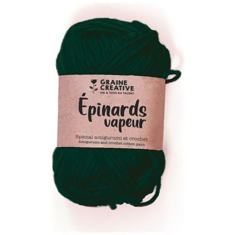 Filato Di Cotone Speciale Per Uncinetto E Amigurumi 55 M - Verde Bosco - Foto 1