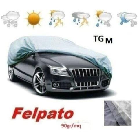 Telo Copriauto Impermeabile Felpato 90gr M 432x165x145 90gr Peva Con Borsa - Foto 1