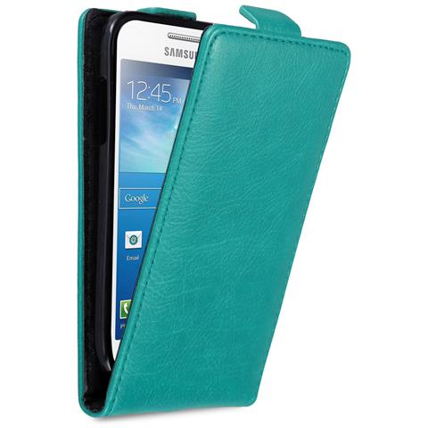 Custodia Compatibile Con Samsung Galaxy S4 Mini In Turchese Petrolio - Coperchio Protettivo In Design Flip Con Chiusura Magnetica - Foto 1