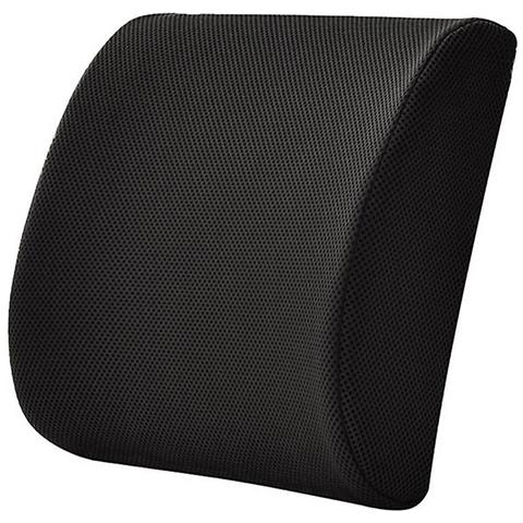 INLAW Cuscino Di Supporto Lombare Homemiyn Per Sedia Da Ufficio Sedia In Schiuma Di Schiuma Di Sedile Con Mesh (32x30x10cm) (nero)