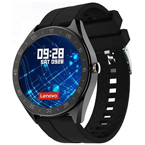 Smartwatch R1 Display Touch 1.3" Bluetooth per Fitness con Cardiofrequenzimetro e Pedometro Nero - Italia - Foto 1