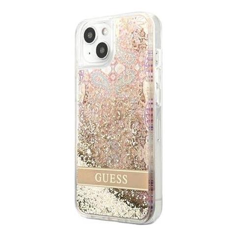 Hard Cover Paisley Liquid Glitter Gold, For Iphone 13 Mini, Guhcp13slflsd (guhcp13slflsd) - Foto 1
