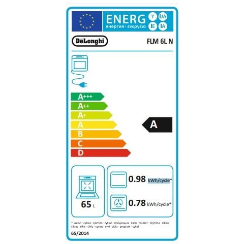 Forno Elettrico da Incasso FLM 6L N Capacità 65 L Multifunzione Ventilato Colore Nero - Foto 3