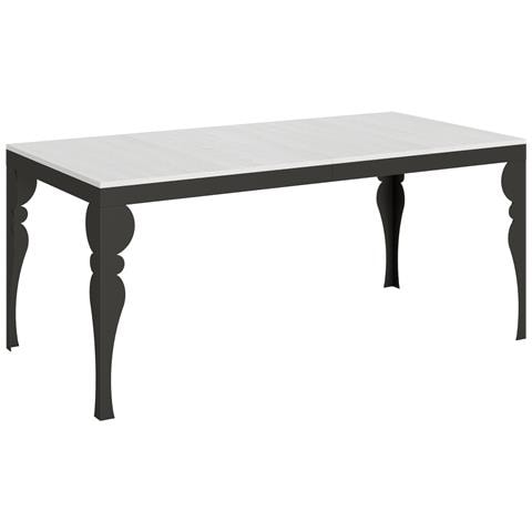 Tavolo Allungabile 90x180/284 Cm Paxon Evolution Telaio Antracite - Bianco Frassino - Foto 5