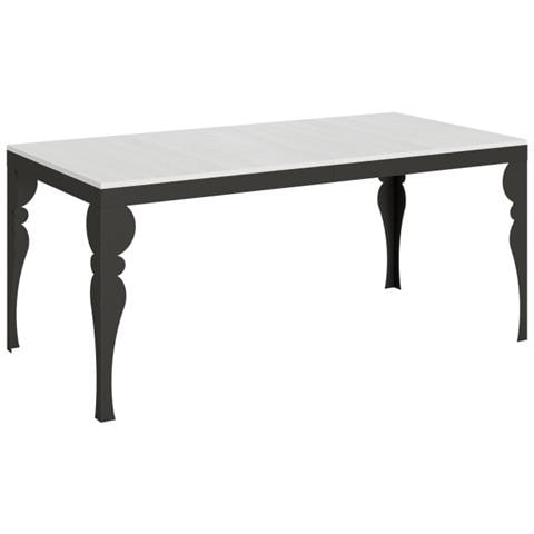 Tavolo Allungabile 90x180/284 Cm Paxon Evolution Telaio Antracite - Bianco Frassino - Foto 1