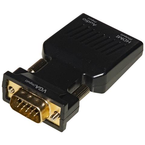 LKADAT129 cavo e adattatore video HDMI + 3.5mm VGA (D-Sub) Nero - Foto 1