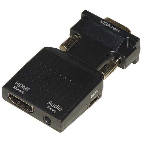 LKADAT129 cavo e adattatore video HDMI + 3.5mm VGA (D-Sub) Nero - Foto 2