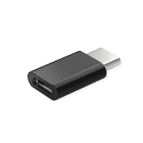 AK-31 / B adattatore per inversione del genere dei cavi Micro USB USB 3.1 Typ C Nero - Foto 1