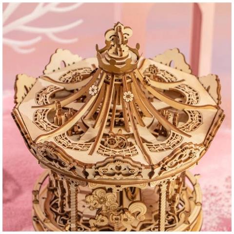 Puzzle 3d In Legno | Carosello Romantico Musicale - Foto 2