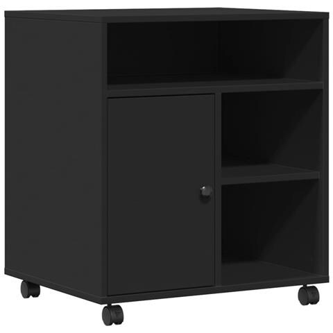 Supporto Per Stampante Con Ruote Nero 41x32x48 Cm - Foto 2