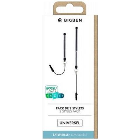 Set Di 2 Pennini Universali Retraibili Ed Espandibili Fino A 9,5cm, Nero - Foto 3