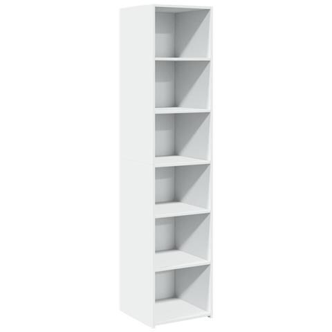 Credenza Bianca 40x41x185cm In Legno Multistrato - Foto 2