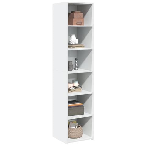 Credenza Bianca 40x41x185cm In Legno Multistrato - Foto 3