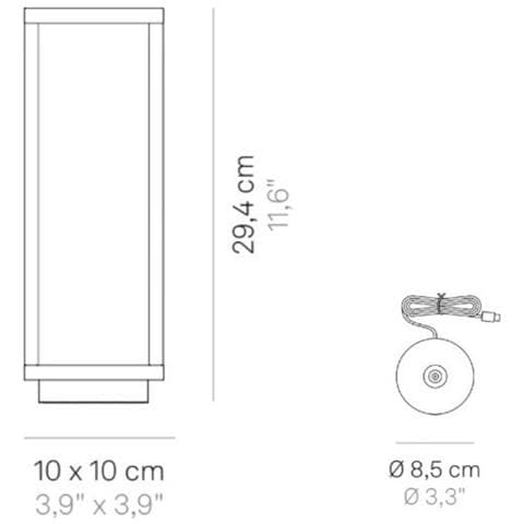 Lanterna Home Grigio Scuro A Led Da 2,2w A Batteria Ip54 Zafferano - Foto 1