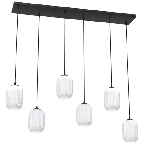 Lampada A Sospensione Verdi - Nero - Metallo - 115x22x140 Cm - Foto 1