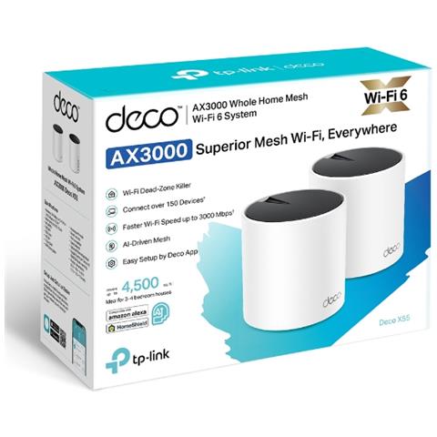 Router Wi-Fi 6 Dual-Band 3 Gbps OFDMA MU-MIMO WPA3 HomeShield Bianco - Foto 8