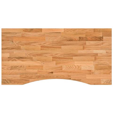 Piano Scrivania Marrone Chiaro 100x50x2,5 Cm In Rovere Massello - Foto 2