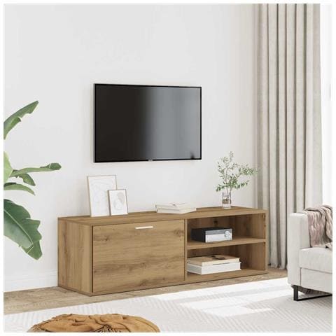 Mobile Porta Tv Rovere Artigianale Legno Multistrato - Foto 3